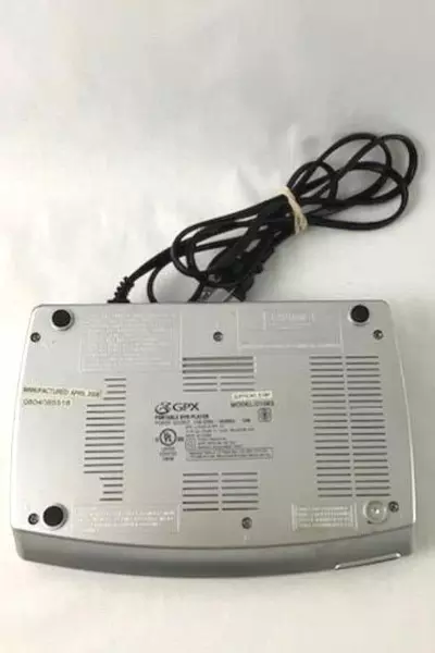 Vintage GPX Portable DVD Player Model D108S Tested Powers On AV Coaxial Out