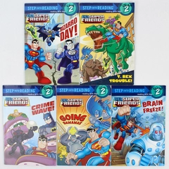 Lot of 5 Step Into Reading Books 2 DC Super Friends 2009-2013 Trade Paperback