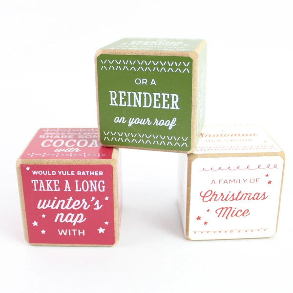Demdaco 'Would Yule Rather' Festive, Funny & Fabulous Game Holiday Dice Set of 3