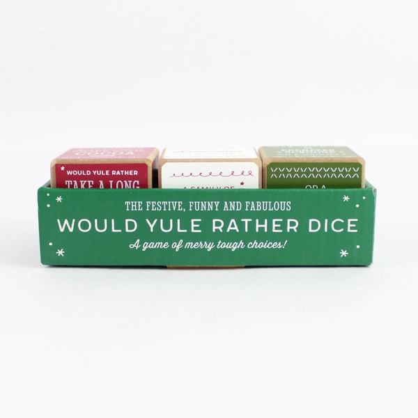 Demdaco 'Would Yule Rather' Festive, Funny & Fabulous Game Holiday Dice Set of 3