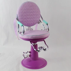 Battat Our Generation Purple Sitting Pretty Salon Beauty Chair For Dolls 17in