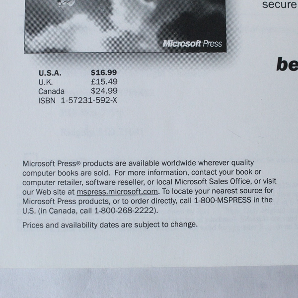 Microsoft Combat Flight Simulator WWII Europe Series Pilot's Manual 1998 PB