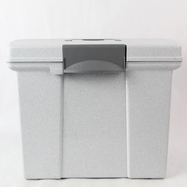 Newell Office Products Co. Light Gray Storage Container with Lid and Handle 1996