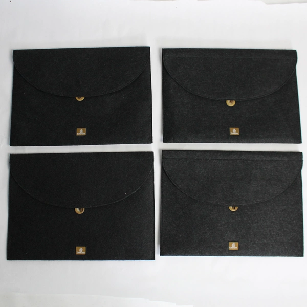 Set of 4 Emirates Airline Black Button Closure Complimentary Pajama Pouches