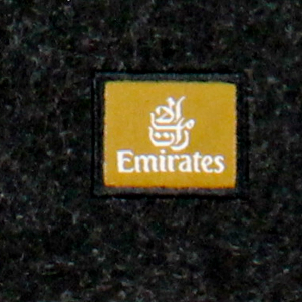 Set of 4 Emirates Airline Black Button Closure Complimentary Pajama Pouches