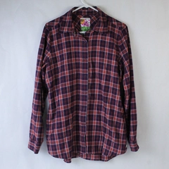 Burton Dry Ride Women's Flannel Shirt Snap Up Pink Purple Plaid Size Large Top