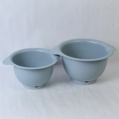 Lot Of 2 Ikea Serving Bowls Blue Plastic One 7 Inch One 9 Inch In Diameter