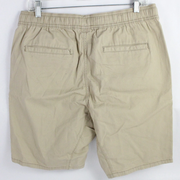 George Beige Drawstring Cotton Bermuda Shorts Men's Medium 32-34