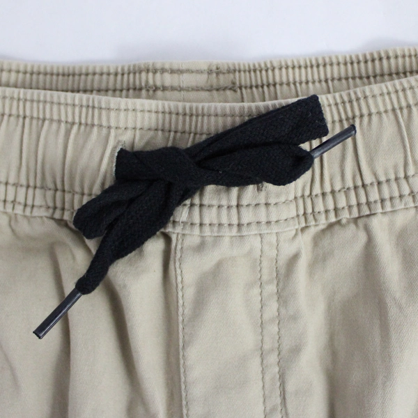 George Beige Drawstring Cotton Bermuda Shorts Men's Medium 32-34