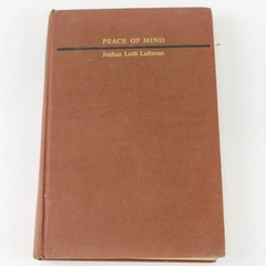 Peace of Mind Joshua Liebman HC 10th Printing 1946 Hardcover