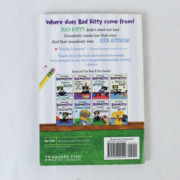Bad Kitty Drawn to Trouble by Nick Bruel 2014 Paperback