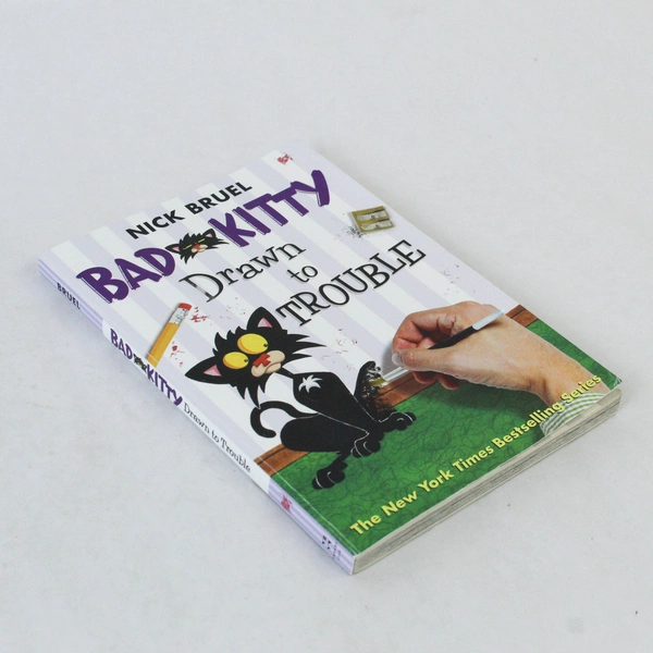Bad Kitty Drawn to Trouble by Nick Bruel 2014 Paperback