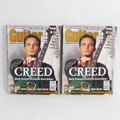 Lot Of 2 Vintage Guitar One Magazines Featuring Creed Mark Tremonti Nov 1999