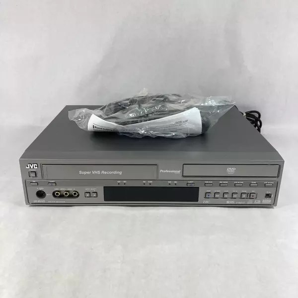 JVC SR-MV45U S-VHS ET VCR DVD Recorder Combo W/ Remote Untested