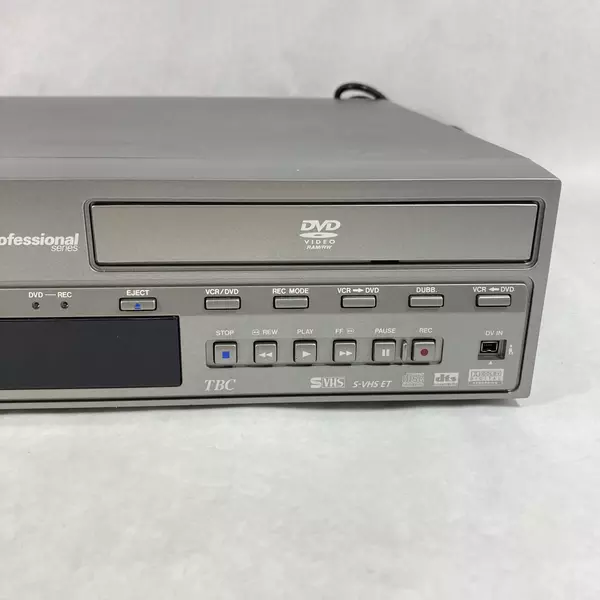 JVC SR-MV45U S-VHS ET VCR DVD Recorder Combo W/ Remote Untested