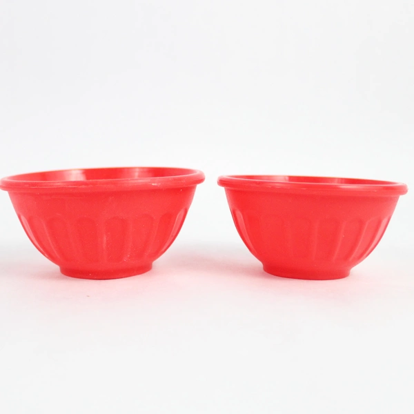 Set of 4 Michael Andrew Red Silicone Measuring Bowls