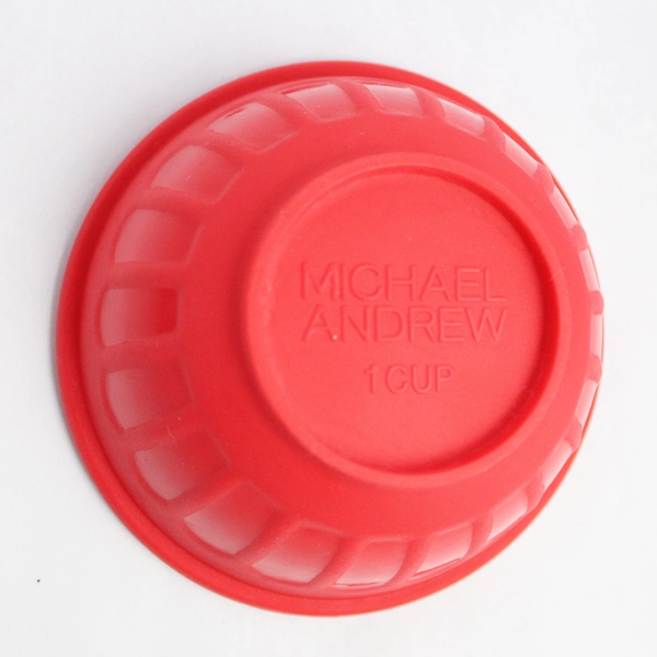 Set of 4 Michael Andrew Red Silicone Measuring Bowls