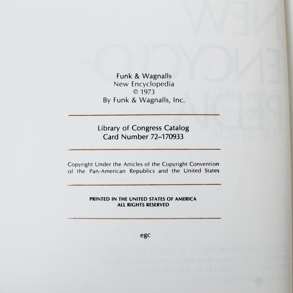 Vintage Funk & Wagnalls New Encyclopedia 1973 HC Vol 2 Ameri Austr Replacement