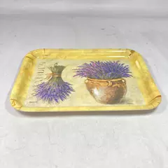 Lavender Pattern Melamine Tray Made In Italy Decorative Kitchen Bed Breakfast