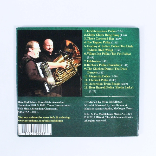Accordion and Tuba Favorites by Mike Middleton CD 2013