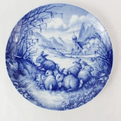 Vintage Furstenberg Limited Edition 1973 Hanging Collector Easter Plate 8"