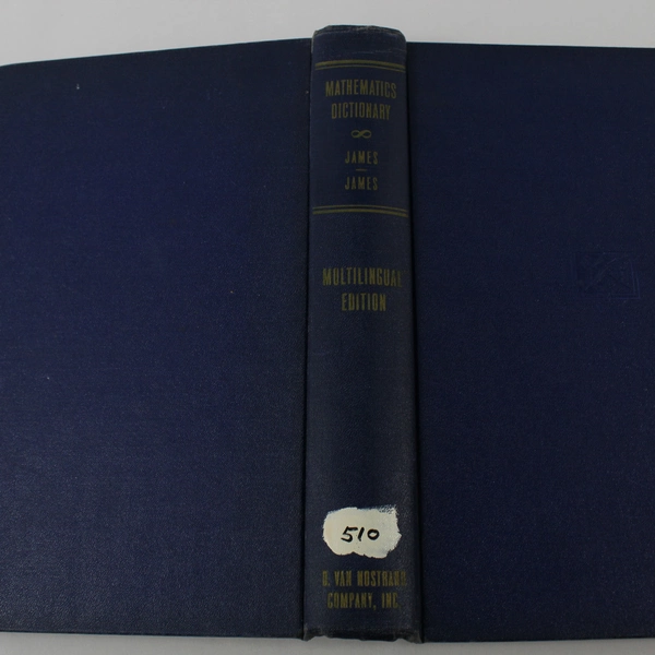Mathematics Dictionary Glenn James Multilingual Ed 1959 HC Ex-Libris Wear