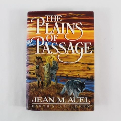 Vintage The Plains Of Passage Book Jean M Auel HC DJ Crown Publishers 1990