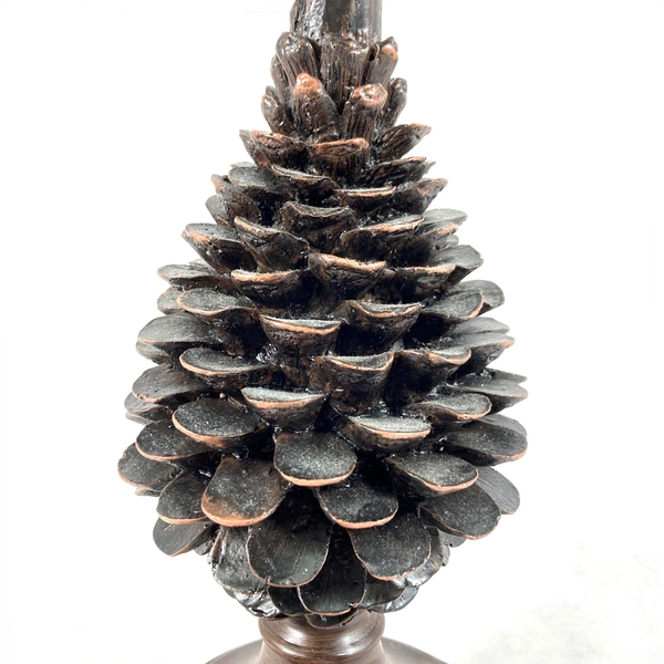 Brown 14" Pine Cone Table Lamp Works