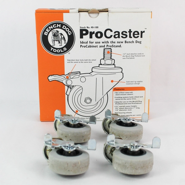 Bench Dog Tools ProCaster 4" Tall Casters 110 lbs Load Capacity 2008