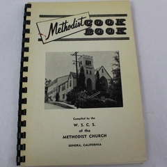 Methodist Cookbook W.S.C.S of the Methodist Church Vintage 1955 Spiral Bound