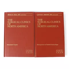 Lot of 2 The Surgical Clinics of North America 1990 Vol 70 April June