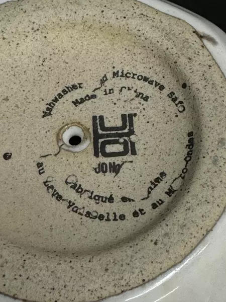 Urban Outfitters Pottery Mug With Peekaboo Dog In The Center