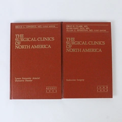 Lot of 2 The Surgical Clinics of North America 1995 Vol 75 June August