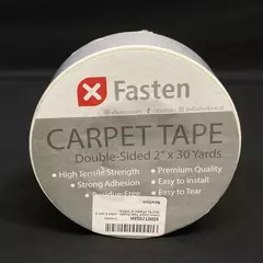 X Fasten Double Sided Carpet Tape 2 Inch x 30 Yards NIP White