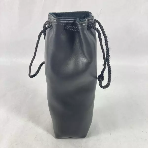 Soft Leather Drawstring Camera Lens Bag for 28-70mm Lenses Pre-owned