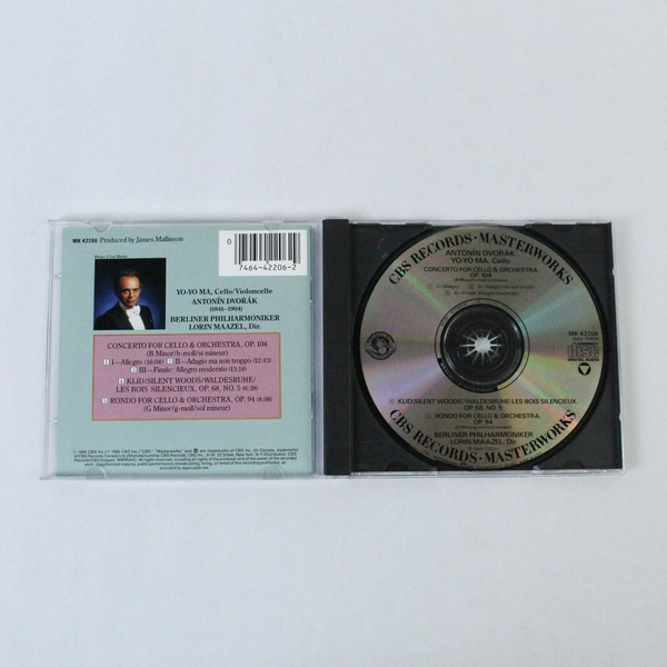 Dvorak Cello Concerto CD Yo-Yo Ma Lorin Maazel CBS Masterworks 1986