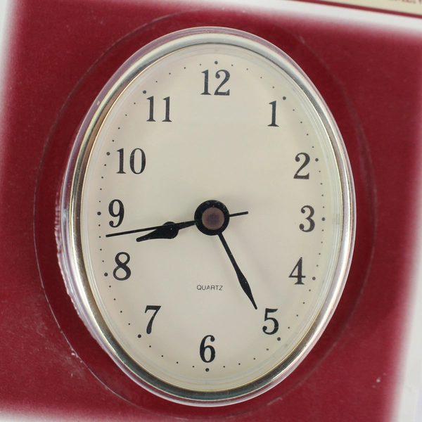 New Sealed Walnut Hollow Quartz Battery Operated Bezel Clock Movement