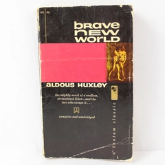 Vintage Book Brave New World Aldous Huxley 1958 Bantam Books PB Ex Libris