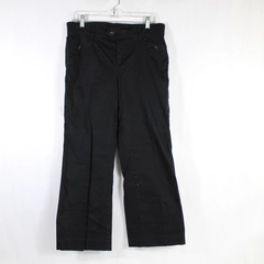 Dockers Pants Women's Size 10 Medium Flat Front Back Pockets Black Straight Leg