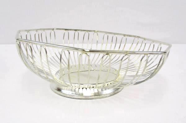 Davco Silver LTD Octagon Basket 7147 NIB New Fruit Counter Top Decor