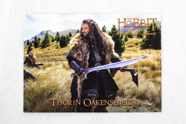 Lot of 2 Denny's Trading Cards The Hobbit An Unexpected Journey Radagast Thorin