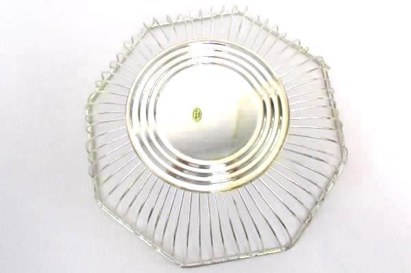 Davco Silver LTD Octagon Basket 7147 NIB New Fruit Counter Top Decor