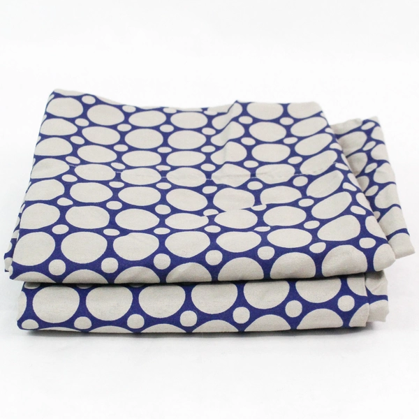 Set of 2 Pillowcases Purple Grey Dots Standard Size 100% Polyester Made in China