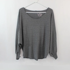 Chaser Women's Knit Top Pullover Gray Dolman Sleeve Size Small Polyester Blend