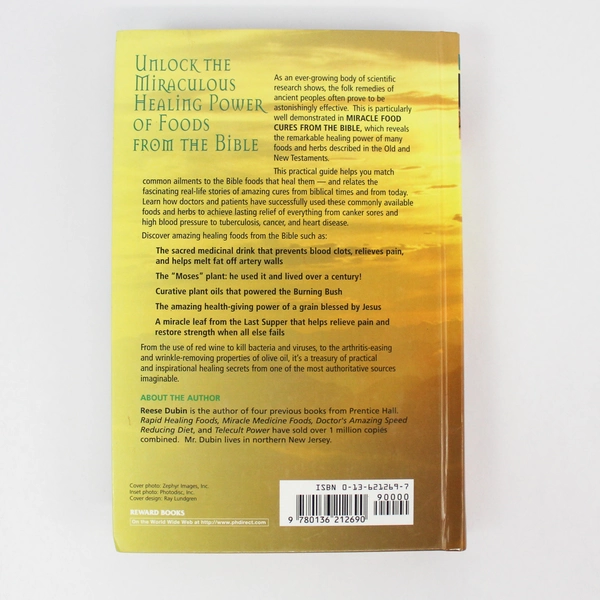 Miracle Food Cures from the Bible by Reese Dubin 1999 HC