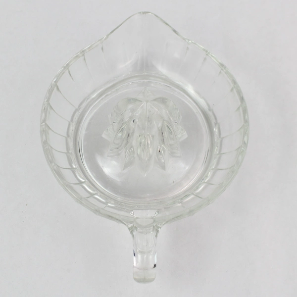 Clear Glass Citrus Juicer Reamer with Handle