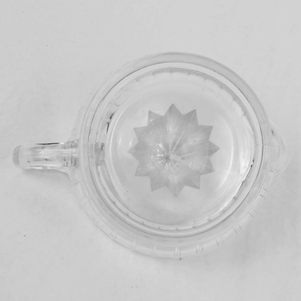Clear Glass Citrus Juicer Reamer with Handle