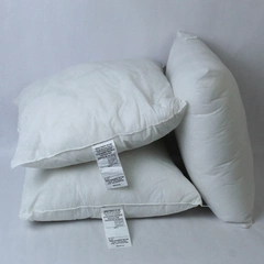 Lot of 3 Unbranded White 16"x16" Square Pillows Home Decor - Good Condition