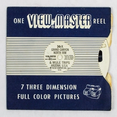Vintage 36X ViewMaster Grand Canyon North Rim Mule Trips Arizona Reel