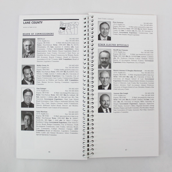 2003-2005 Guide to Oregon Counties Spiral Bound 2003 Association of Oregon